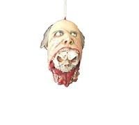 Shop Love Scary Cut Off Head Prop, Halloween Realistic Hanging Severed Bloody Zombie Head Costume Latex Decorations,Scary Life Size Human Head Props Haunted House Decoration, Severed Head Decor Props