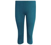 Shop Nova® Capri 3/4 Length Leggings for Women, Soft Elastic Opaque Tummy Control Leggings, Cropped Trousers for Workout Gym Yoga (Teal, 24)