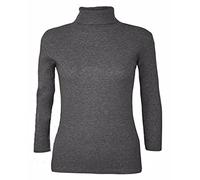 Shop Nova® Girls Boys Plain Long Sleeve Turtle Roll Neck T-Shirt Kids Casual Basic Polo Top (UK, Age, 12 Years, Regular, Dark Grey)