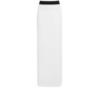 Shop Nova® Ladies Long Maxi Skirt Womens Elasticated Stretch Full Length High Waist Jersey Gypsy Style Plain Printed Plus Size Skirts (White, 8)