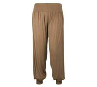 Shop Nova® Women Harem Trouser Alibaba Plain & Printed Elactic Waist Hippie Pyjama Bottoms Loose Fit Baggy Pilates Yoga Pants and Summer Trousers (Mocha, 10)