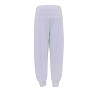 Shop Nova® Women Harem Trouser Alibaba Plain & Printed Elactic Waist Hippie Pyjama Bottoms Loose Fit Baggy Pilates Yoga Pants and Summer Trousers (White, 12)