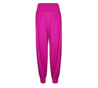 Shop Nova® Women Harem Trouser Alibaba Plain & Printed Elactic Waist Hippie Pyjama Bottoms Loose Fit Baggy Pilates Yoga Pants and Summer Trousers (Cerise, 18)