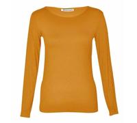 Shop Nova® Women Ladies Long Sleeve Round Neck Plain Top Stretchy Casual T Shirts Basic Slim fit Tee Tops UK Size 8-26