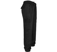 Shop Online Mens Cargo Jogging Bottoms J1 Combat Elasticated Trouser Gym Tracksuit Jogger Sweat Pants (Extra Large, Black)