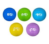 SHOP PLAY 9 Set of 5 Softball Plyoball Weighted Ball Set for Throwing and Pitching Training - Heavy Mini Training Balls for Softball - Builds Speed, Strength, & Muscle Memory