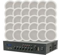 Shop Restaurant Wireless Background Music Kit 240W Mixer Amp & 30x Speakers