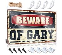 Shop Signs for Garage Beware of Gary Metal Sign Sexy Signs for Man Cave Aviation Art ( Size : 20X30CM )