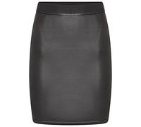 Shop & Stop Wet Look Skirt (10,Black)