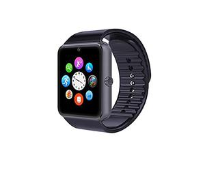 SHOP-STORY - Smart Watch Smart Watch Bluetooth Men Women Plastic Strap Steel Dial Compatible Android iOS Black
