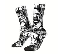 Shop-UP! Art The Clown Socks by Terrifier Horror Slash Movie Film Unisex, Black, M