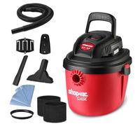 Shop-Vac 2.5 Gallon 2.5 Peak HP Wet/Dry Vacuum, Portable Compact Shop Vacuum with Collapsible Handle Wall Bracket & Multifunctional Attachments for Home, Jobsite. 2036000