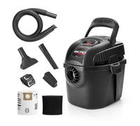 Shop-Vac 2021005 1 Gallon Micro Wet/Dry Vacuum, 1.0 Peak HP, 1.25 Inch Diameter x 4 Foot Hose, 6 Food Cord, Lightweight And Portable, Quick Wet/Dry Pickup