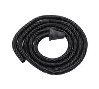 Shop Vac Hose, Vacuum Hose Wall Grinder Flexible Replacement Part Rubber Corrugated Dust Collection Power Tool Dust Collection Hose Threaded Pipe Black
