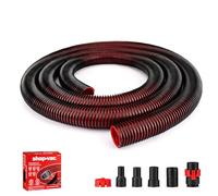 Shop-Vac Premium Universal Hose Plastic 12'X 1-7/8", Replacement Hose Compatible with Rigid, Dewalt, Husky, Craftsman, Bauer, Masterforce Vacuum Cleaners