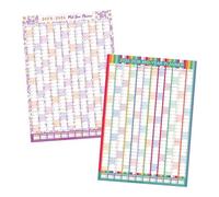 Shop4allsorts 1 x 2025/26 Academic Wall Planner - A1 Sized Mid Year School College Calendar - Annual Organiser Wall Chart - School Year Planner - Year To View - Large Wall Calendar 84cm x 60cm.