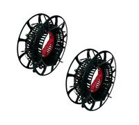 Shop4allsorts 2 x christmas string lights storage wheel - christmas light holder - wind up reel - cable storage organiser - christmas string lights reel- tangle free tree light cradle.