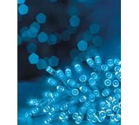 Shop4allsorts 50 Blue LED Christmas String Lights Battery Operated Christmas Lights On Clear Cable 4.9M Lit Length