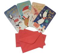 Shop4allsorts 8 Cute Christmas Money Wallets - Xmas Wallet with envelopes - Gift Wallet for vouchers, Notes, vouchers - Cute Festive Christmas Greetings Wallets.