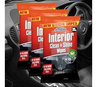 Shop4allsorts Car interior wipes large dashboard cleaning wipes clean and shine dash surface wipes remove dust and polish your car interior 3 packs of 30 wipes.