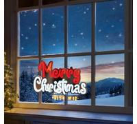 Shop4allsorts Merry Christmas infinity mirror light - red & white led mirror tunnel light - 3D christmas window decoration - 40cm Xmas Greeting.