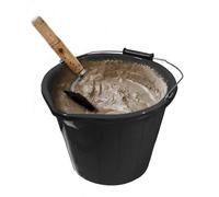 Shop4allsorts Plastic Builders Bucket With Handle Large 3 Gallon Mixing Car Cleaning Bucket