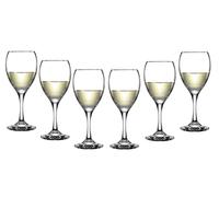 Shop4allsorts Set of 6 Seattle Wine Glasses Large 35cl Capacity Elegant Tableware Drinking Goblets Ideal Barware Serving Glass 350ml