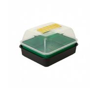 Shop4allsorts Small Windowsill Propagator Set - Reusable Seed Tray With Lid - Mini Propagator Seed Tray, Gravel Tray & Clear Vented Cover - Germination Tray Set - 21cm.