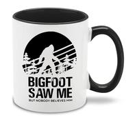 shop4ever Bigfoot Saw Me But Nobody Believes Him Ceramic Coffee Mug Funny Novelty Sasquatch Gag Gift 11 oz. (Black Handle)