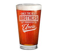 shop4ever Only The Best Brothers Get Promoted To Uncle Laser Engraved Beer Pint Glass Pregnancy Announcement