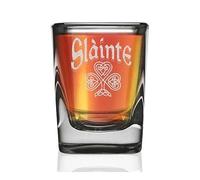 shop4ever Slainte Irish Cheers Toast Engraved Heavy Base Prism Shot Glasses 2 oz.