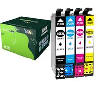 shop4uk 405XL 405 Compatible with Epson Multipack Ink Cartridges For Epson WorkForce Pro WF-3820DWF WF-3825DWF WF-4820DWF WF-4825DWF WF-4830DTWF WF-7310DTW WF-7830DTWF WF-7835DTWF WF-7840DTWF