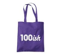 Shopagift 100ish Age Birthday Milestone Tote Shopping Beach Bag 10 Litres Capacity - 42cm x 38cm