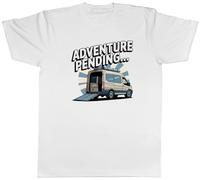 Shopagift Adventure Pending Van Life Travel Road Trip Mens T-Shirt Tee White