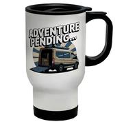 Shopagift Adventure Pending Van Life Travel Road Trip Travel Mug Stainless Steel 14oz Cup