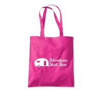 Shopagift Adventures Start Here Caravan Motor Home Camper Tote Shopping Beach Bag 10 Litres Capacity - 42cm x 38cm