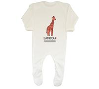 Shopagift Africa Baby Romper African Pattern Giraffe Boys Girls Gift White