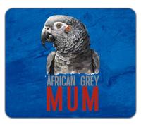Shopagift African Grey Parrot Mum Mouse Mat Pad 24cm x 19cm