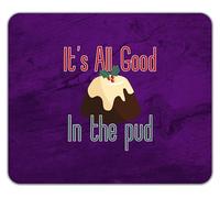 Shopagift All Good in the Pud Mouse Mat Pad Christmas Xmas Pudding 24cm x 19cm
