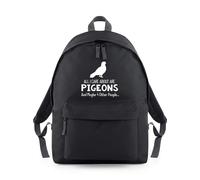 Shopagift All I Care About are Pigeons and 4 Other People Backpack Rucksack 18 Litres Capacity - 42cm x 31cm x 21cm