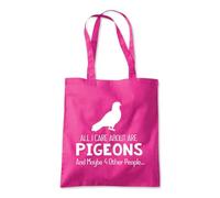 Shopagift All I Care About are Pigeons and 4 Other People Tote Shopping Beach Bag 10 Litres Capacity - 42cm x 38cm