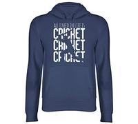 Shopagift All I Need in Life is Cricket Unisex Hooded Top Hoodie Navy Blue