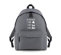 Shopagift All I Need In Life Is Food Sleep and Chess Backpack Rucksack 18 Litres Capacity - 42cm x 31cm x 21cm