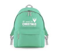 Shopagift All I want For Christmas You Run Over Reindeer Backpack Rucksack 18 Litres Capacity - 42cm x 31cm x 21cm