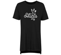Shopagift All Saints Day Women's Nightie Flying Dove Night Shirt Black