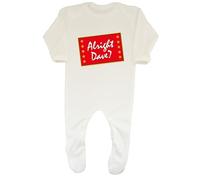 Shopagift Alright Dave? Baby Romper Funny Boys Girls White