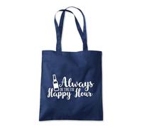 Shopagift Always On Time For Happy Hour Beer Lager Tote Shopping Beach Bag 10 Litres Capacity - 42cm x 38cm