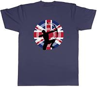 Shopagift Archery Flags GB T-Shirt Navy Blue