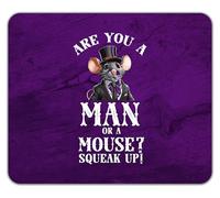 Shopagift Are you a Man or a Mouse? Speak Up Funny Joke Mouse Mat Pad 24cm x 19cm