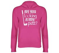 Shopagift Are you Looking at my Putt? Hooded Top Hoodie Pink